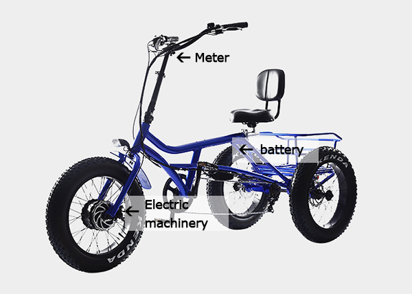 What precautions should be taken when using an electric tricycle?