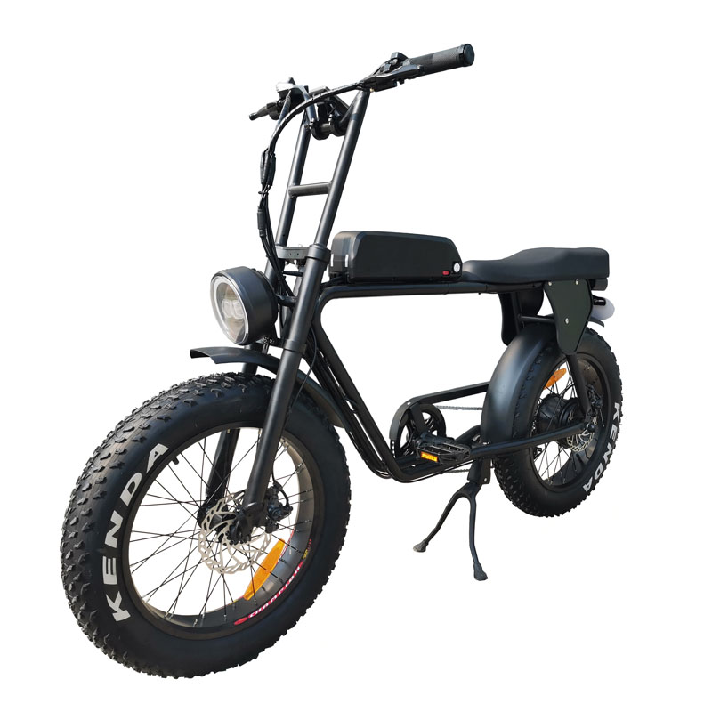 Foot rest and rear carrier bafang 48v 500w super powered retro fork vintage 2 seat fat tire electric bike